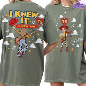 Retro 2 Sided I Knew It I Knew You Comfort Colors Shirt, Tshirt for Fan, Toy Story 5 Movie 2026, Toy Story Song Inspired Tshirt image 4