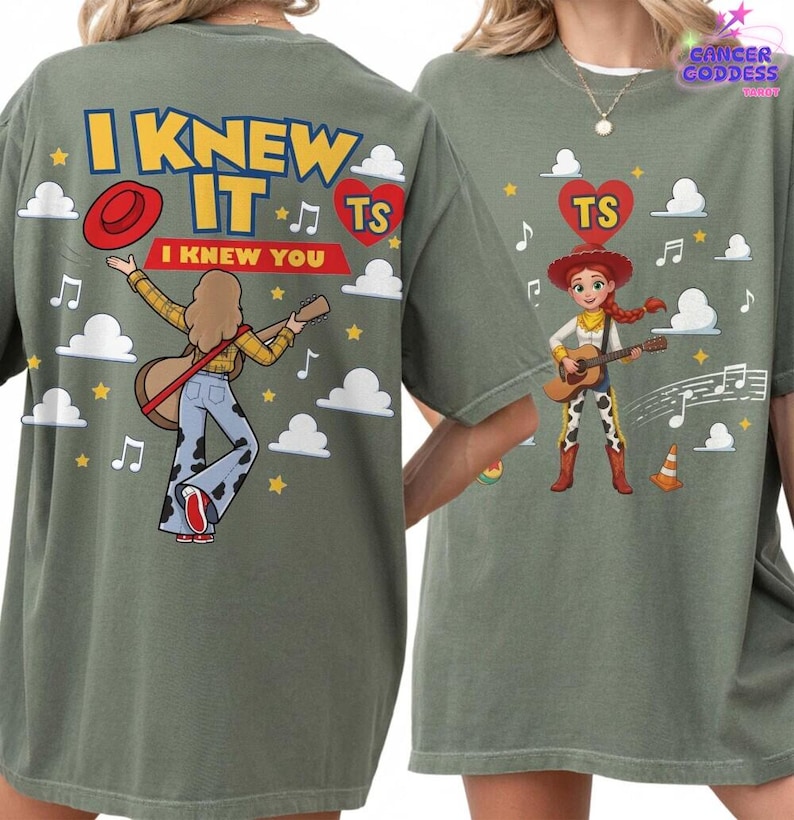 Retro 2 Sided I Knew It I Knew You Comfort Colors Shirt, Tshirt for Fan, Toy Story 5 Movie 2026, Toy Story Song Inspired Tshirt image 4