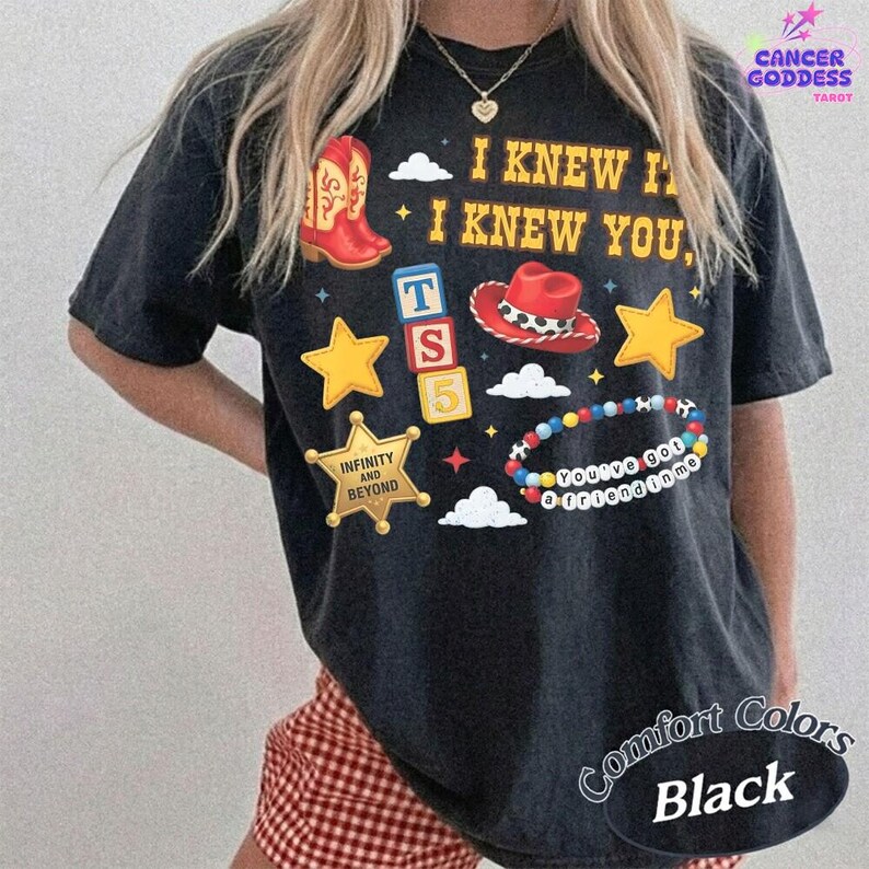 Camiseta vintage "Lo sabía, te conocía" de Comfort Colors, camiseta de amistad de Toy Story 5, Jessie Cowgirl, camiseta de botas de vaquera, Western Coquette imagen 6