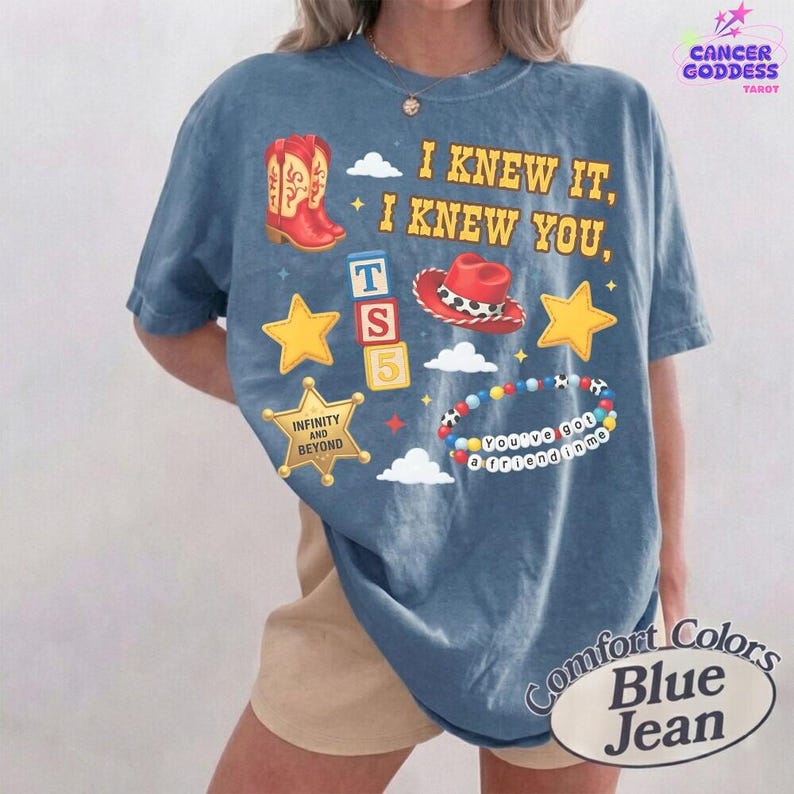 Camiseta vintage "Lo sabía, te conocía" de Comfort Colors, camiseta de amistad de Toy Story 5, Jessie Cowgirl, camiseta de botas de vaquera, Western Coquette imagen 5