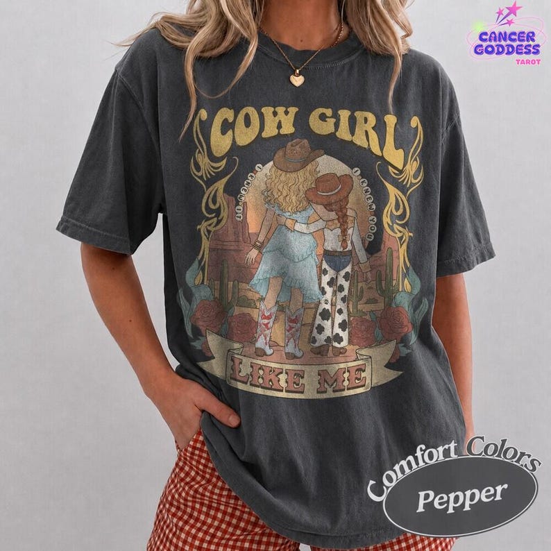 Comfort Colors CowGirl Like Me Shirt, I Knew It I Knew You Tee, Vintage Western Music Fan Gift, Toy Story Shirt 2026 image 2