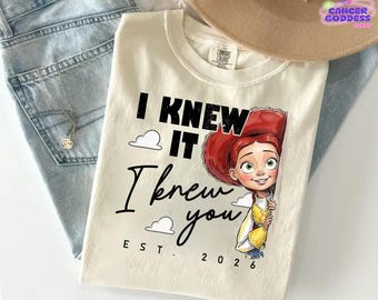 Jessie Cow Girl I Knew It I Knew You Comfort Colors Shirt, Cowgirl Western Shirt, Trendy Toy Story 5  Friendship Shirt, Western Coquette