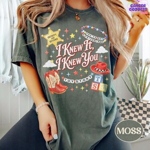 Vintage I Knew It I Knew You Shirt, Retro Cowgirl Boots Graphic Tee, Trendy Toy Story 5 Shirt, You've Got A Friend In Me Shirt image 5
