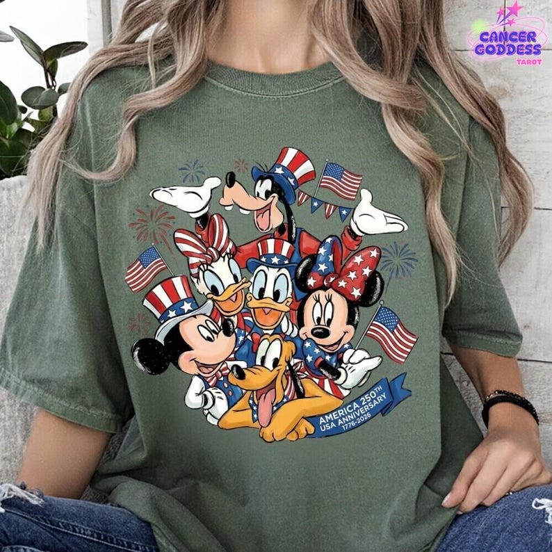 Mickey and Friends 4th July 2026 Shirt, Disney Independence Day Tee, Disneyland Family, Walt Disney World T-shirt image 5