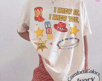 Vintage I Knew It I Knew You Comfort Colors Shirt, TS and Toy Story 5 Friendship Shirt, Jessie Cowgirl, Cowgirl Boots Tee , Western Coquette