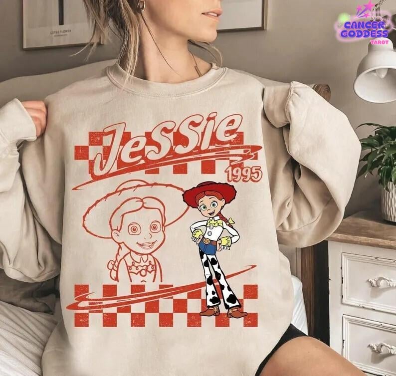Retro Disney Pixar Toy Story All Characters Checkered Signature Shirt, Woody, Buzz, Jessie, Bo Peep, Personalized Group Matching Trip Tee image 3