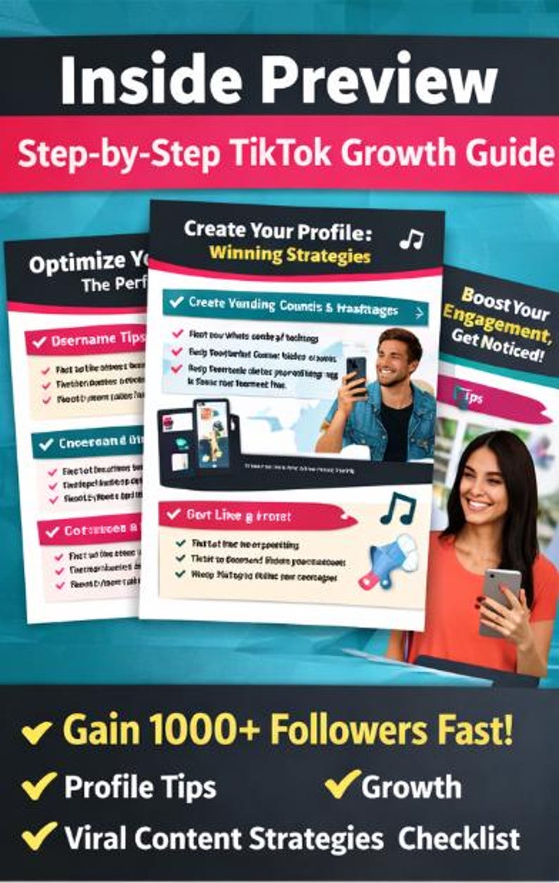 Tiktok Growth Guide 2026 | Gain 1000+ Follwers Fast | Social Media ...