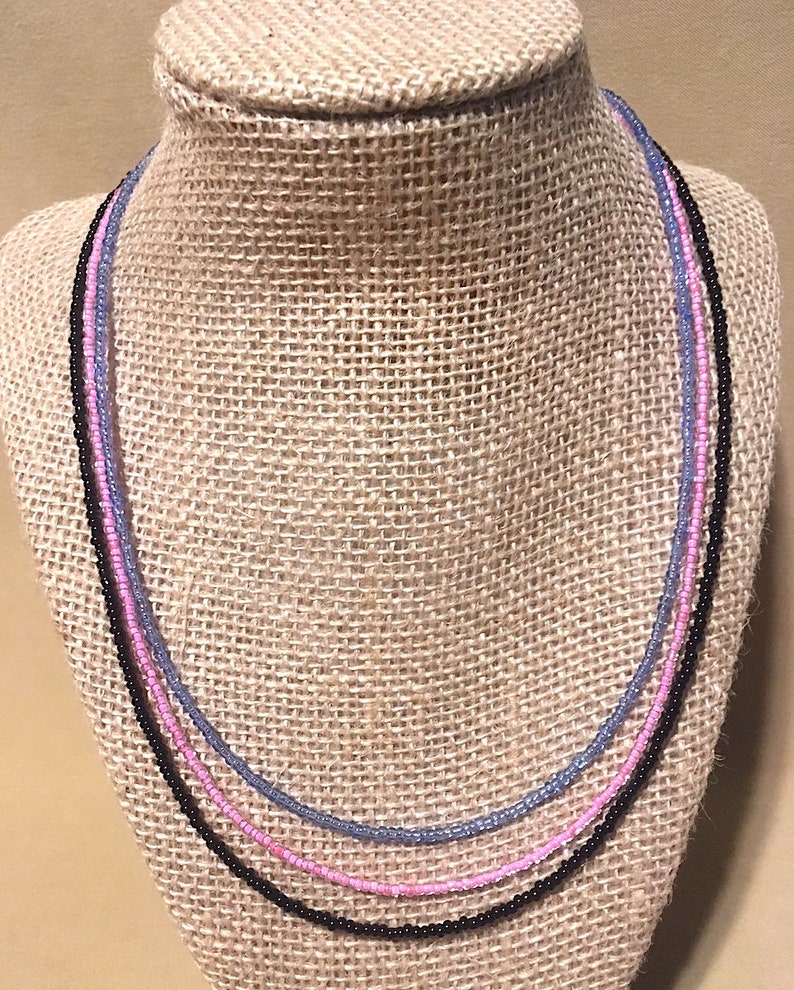 SALE Seed Bead Necklace Beach Jewelry Retro Hippie Costume Music Festival Surfer Girl Bohemian Matching Necklaces Teen Adult BFF Gift