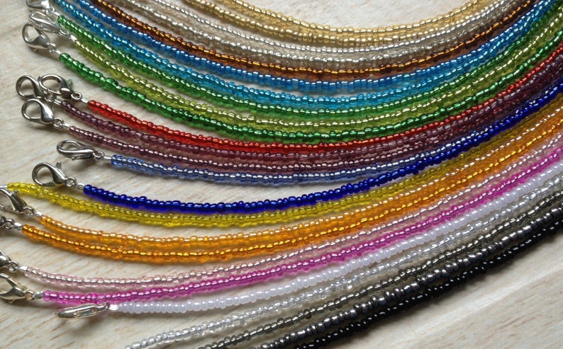 SALE Seed Bead Necklace Beach Jewelry Retro Hippie Costume Music Festival Surfer Girl Bohemian Matching Necklaces Teen Adult BFF Gift