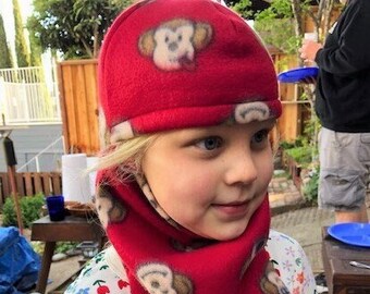 BALACLAVA FLEECE MONKEYS Child size Only