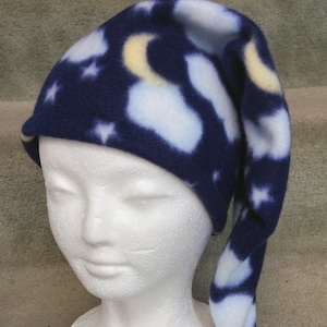 WIZARD STOCKING CAP Starry Night Fleece Adult and Child Sizes - Etsy