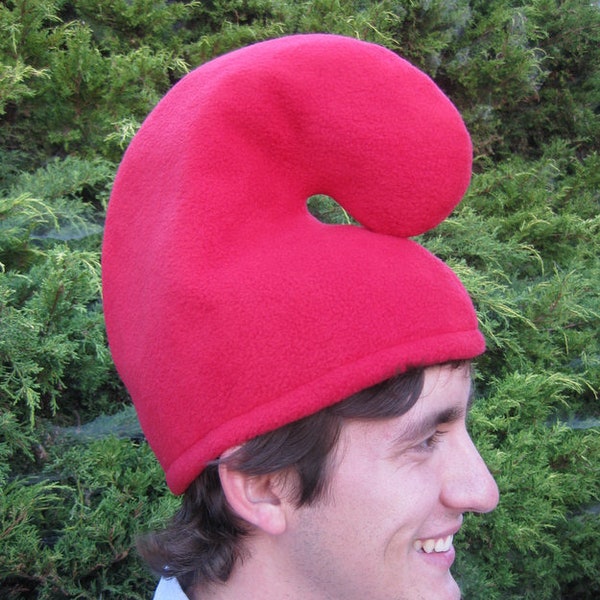 RED GNOME HAT  Fleece Adult and Child size