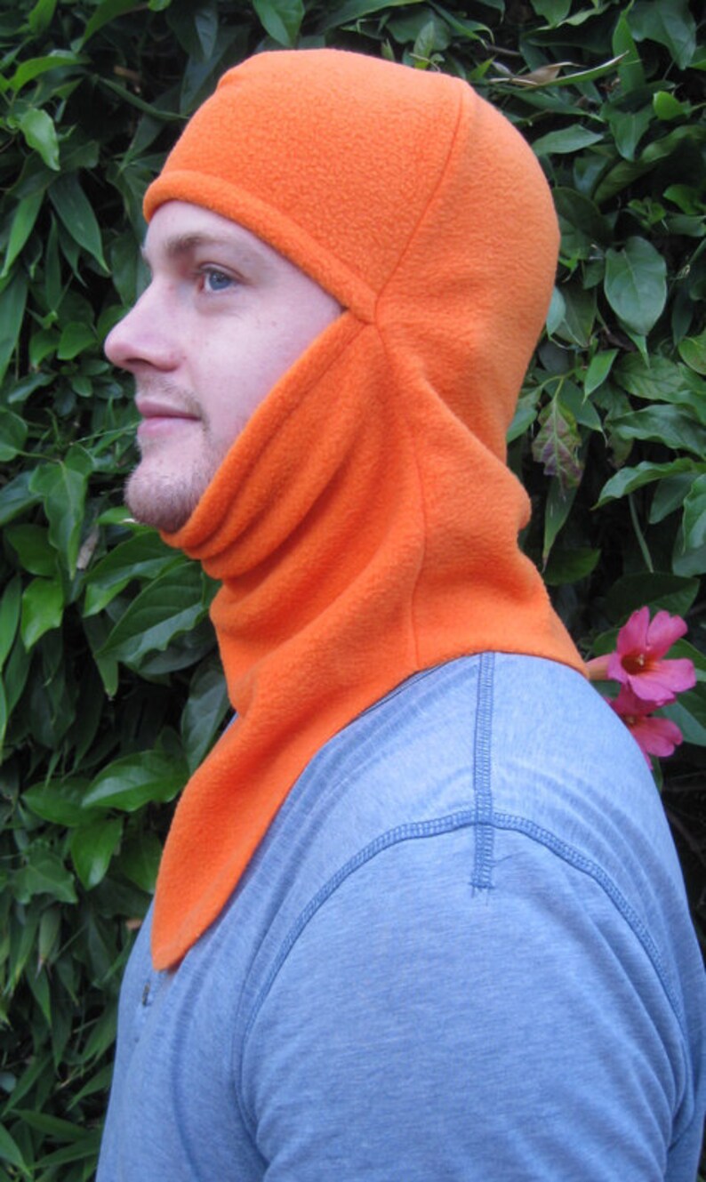 BALACLAVA ORANGE FLAME Fleece Adult and Child Sizes Etsy
