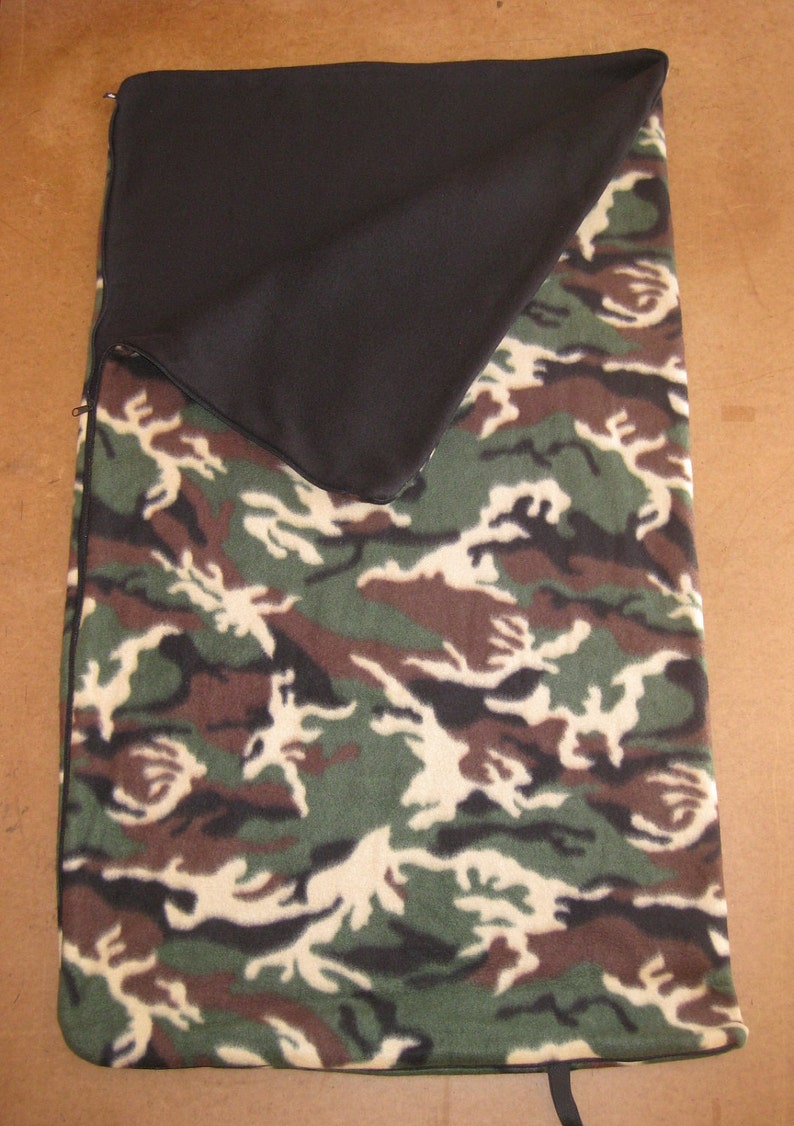 SLEEPING BAG GI Joe Fleece Toddler Double Layer Etsy