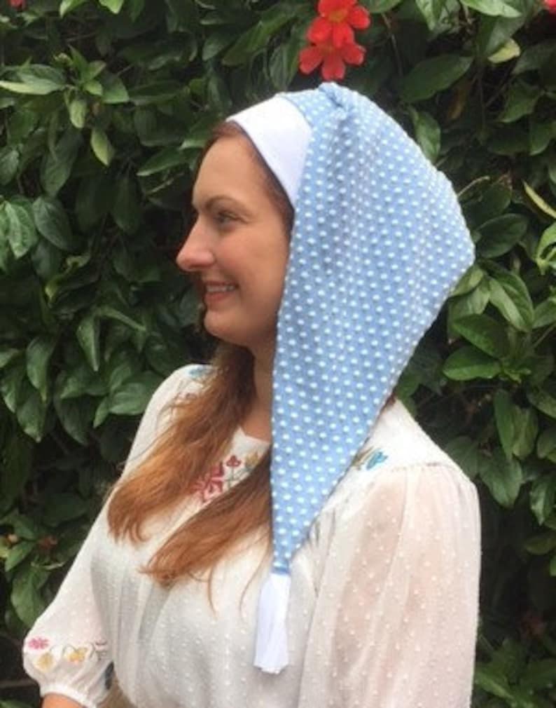 COTTON NIGHT CAP Sleeping Hat Polka Dot Adult and Child Sizes Etsy