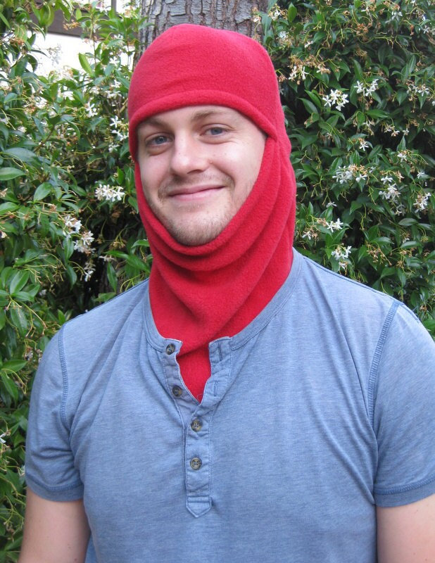 BALACLAVA RED FLEECE Adult and Child Sizes