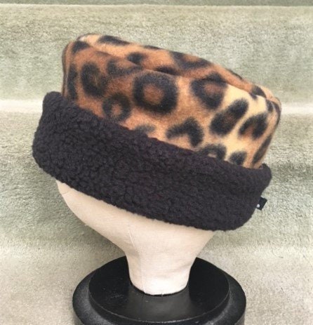 2IDIOTS LABEL PILLBOX CAP LEOPARD【LEO】 Pillbox Hat Leo Pattern, Bow, Retro Leopard Hat, Jackie