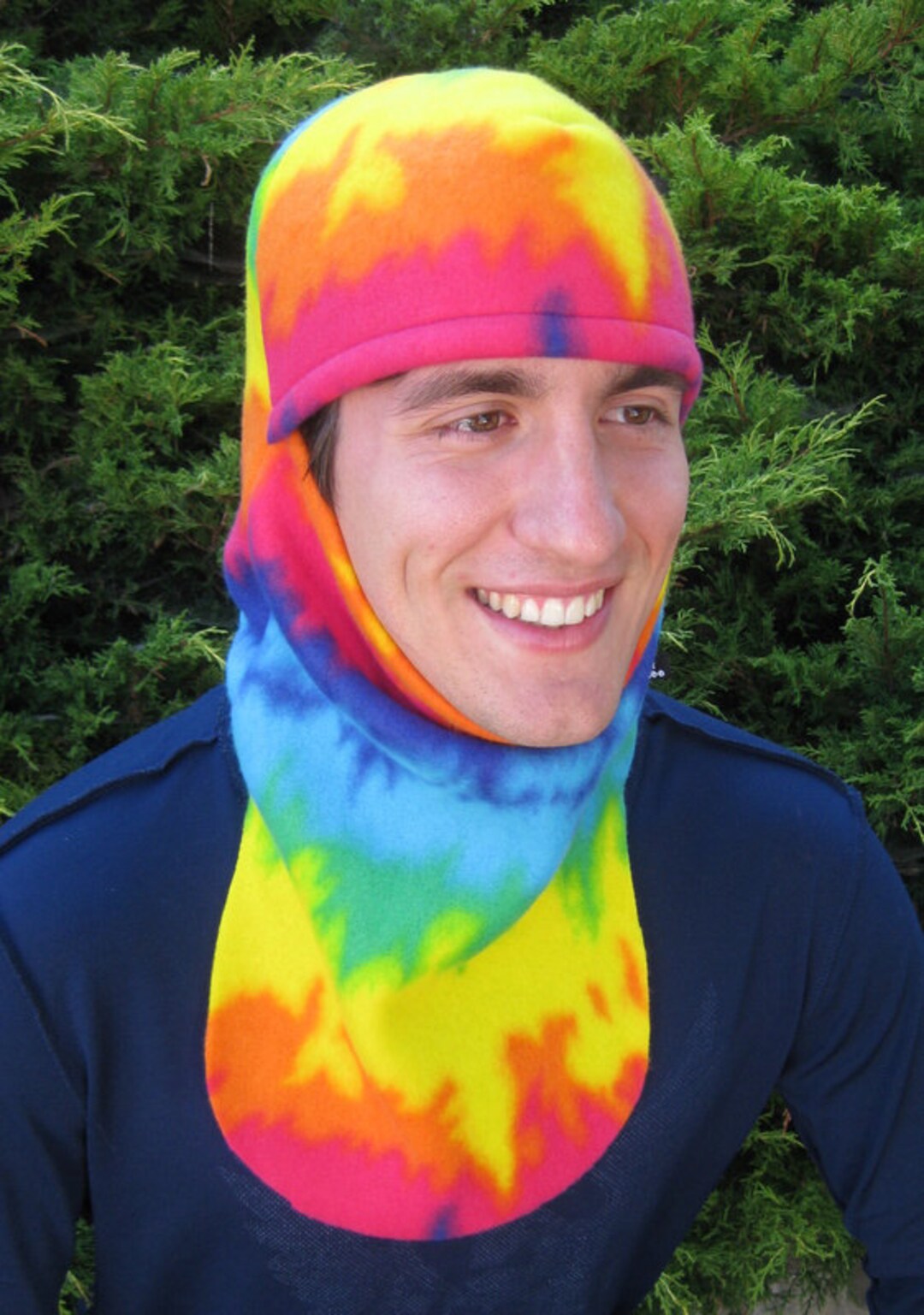 Balaclava Tie-F Hue - Dark Brown Melange