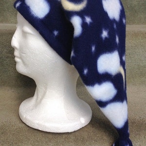 WIZARD STOCKING CAP Starry Night Fleece Adult and Child Sizes - Etsy