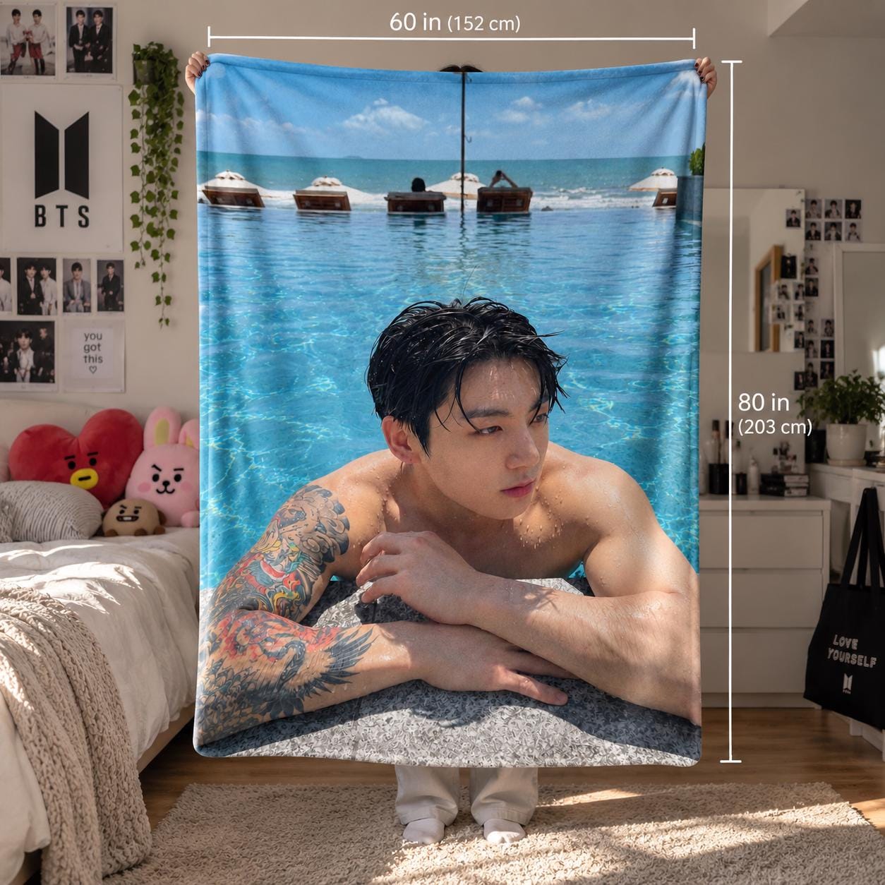 Jungkook Bts Blanket - Etsy