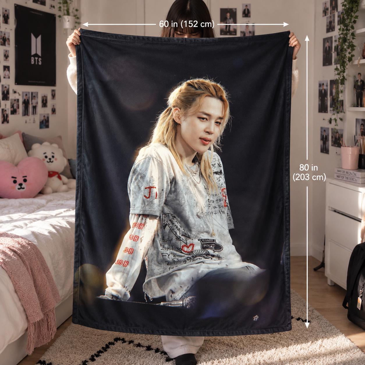 【限定1】BTS  JIMIN　たくさんバージョン　ブランケット　BIG Jimin Blanket - Etsy