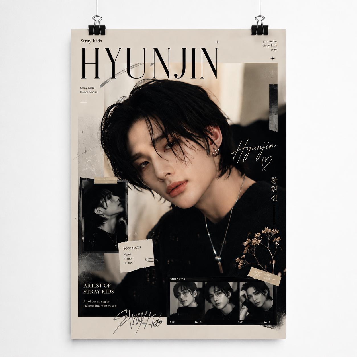 Hyunjin Poster - Etsy