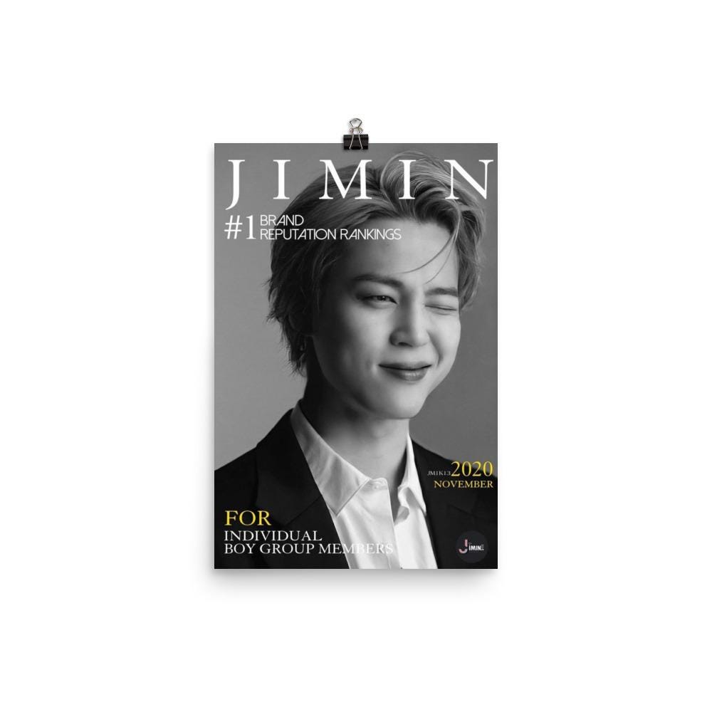 Jimin Poster - Etsy