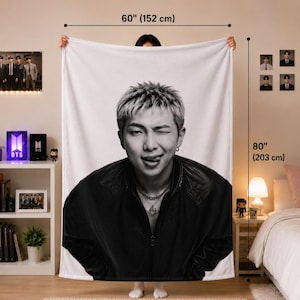 BTS RM 大判ブランケット ナムジュン Namjoon Blanket - Etsy