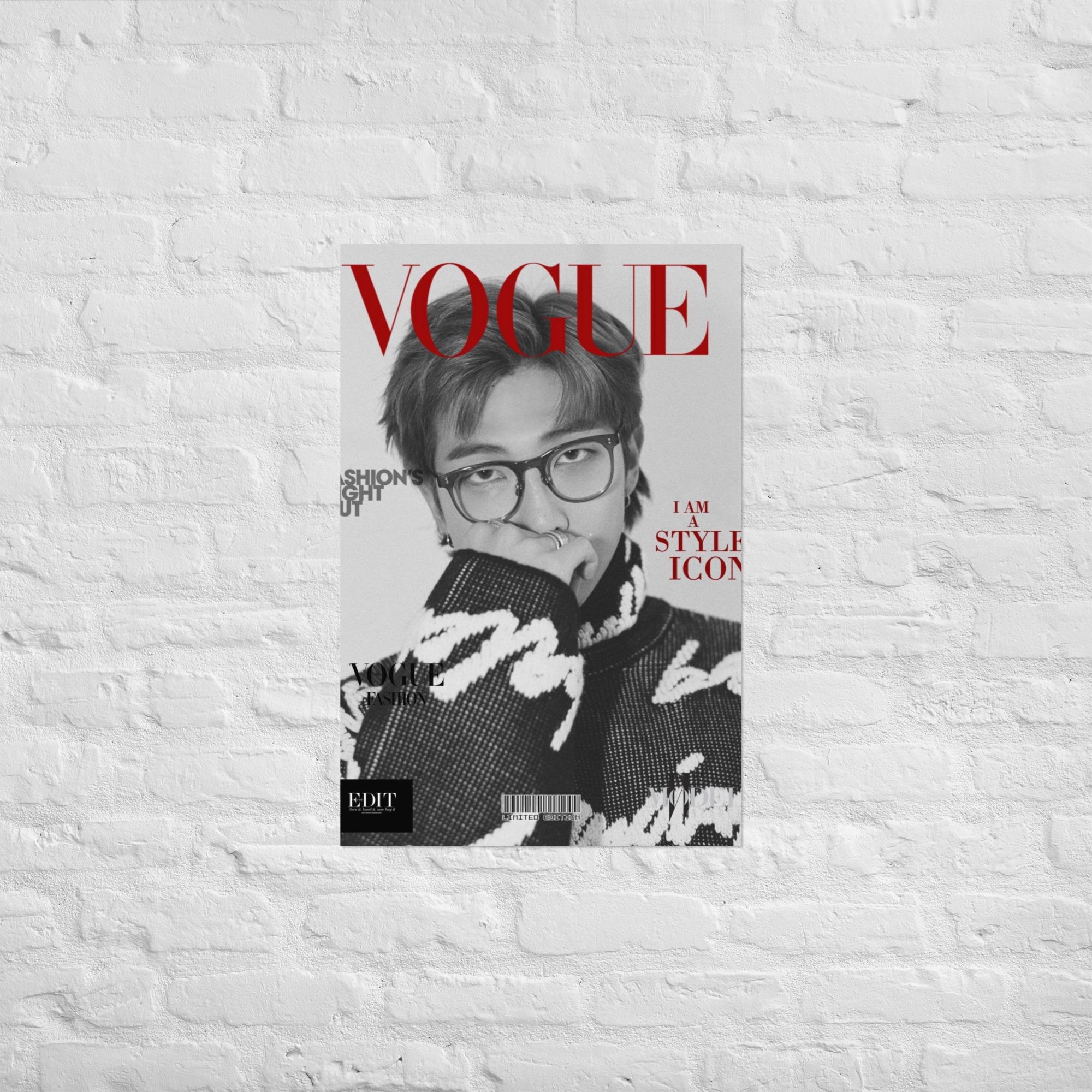 BTS RM Poster Rap Monster Wall Art | Kim Namjoon Print | Kpop