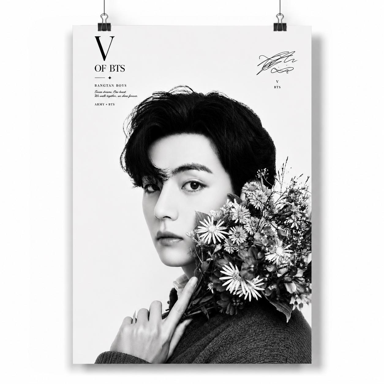 Bts V Posters - Etsy