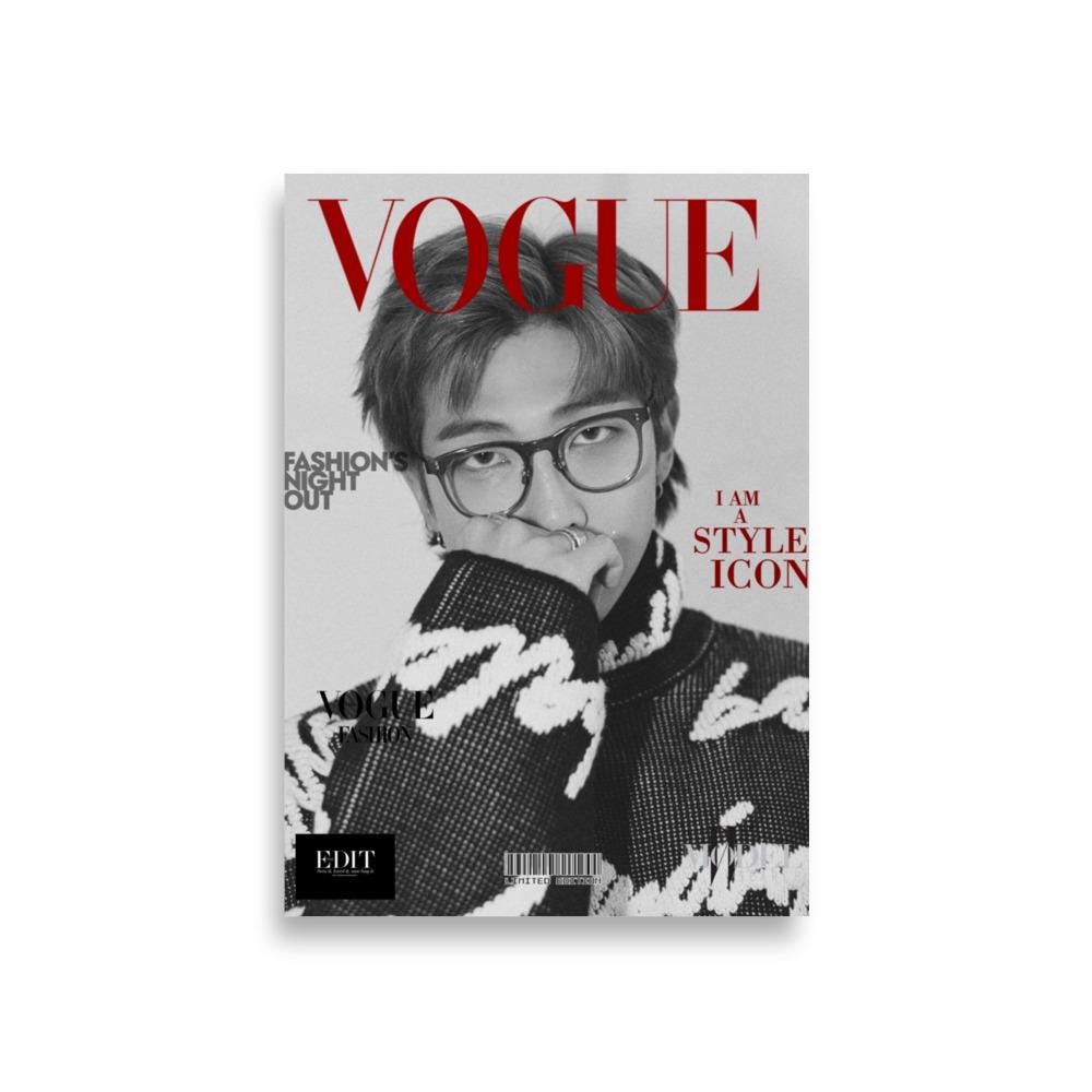 Kim Namjoon Bts Rm - Etsy