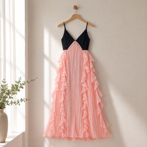 flowy fancy dresses Dreamy Muse Watercolor Chiffon Flowy Midi Dress main image 0