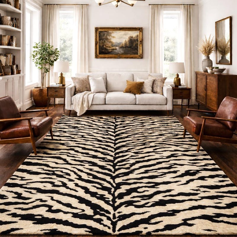 Ex Large Zebra Rug Zebra Rug - Etsy