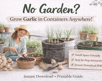 How to Grow Garlic in Containers PDF Small Space Gardening for Balconies and Patios