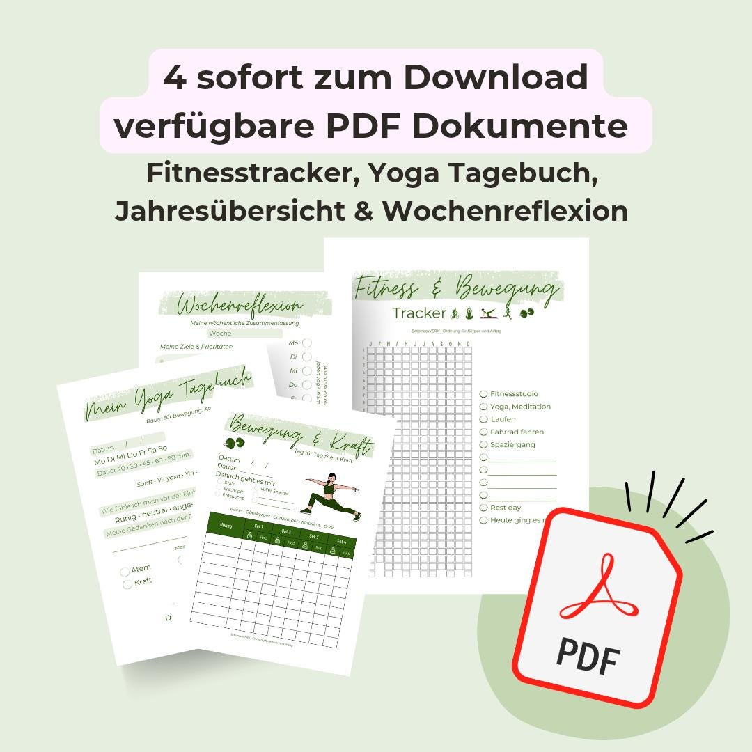 Planner for Balance, Equilibrium & Movement | Minimalist Plans for Gym ...