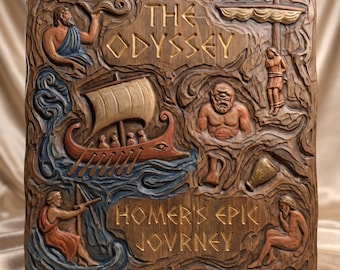 The Odyssey Relief STL File | Greek Mythology 3D Model for CNC Router & 3D Printer