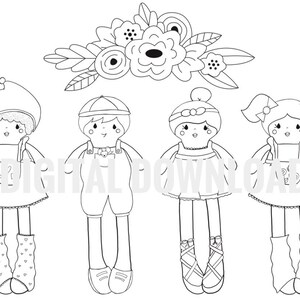 Download Doll Coloring Pages Printable Coloring Pages Cute Coloring Etsy