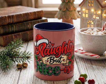 Mug de Noël « Sage mais pas trop » | Mug à café décoratif