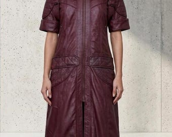 Devil May Cry 5 Dante Cosplay Coat | Men's Red Leather Trench Jacket | DMC5 Dante Costume | Anime Gaming Cosplay Outfit