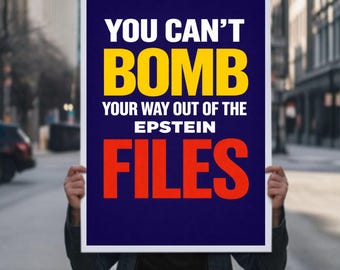 No Kings in America Protest Sign PRINTABLE, Release Epstein Files, Anti-Trump Poster For March, Political Activist Rally, Digital Download