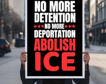 Abolish ICE Immigration Human Rights Protest Sign SVG PNG jpg ,Anti-Trump No Kings Poster For March, Political Activist Rally Sign,printable