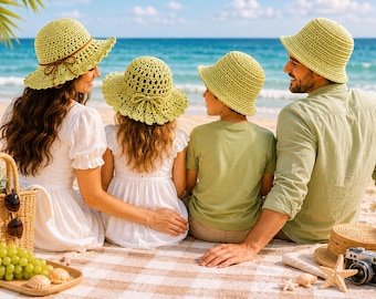 Summer Hat Crochet Pattern PDF, Crochet Bucket Hat Pattern, Floppy Sun Hat, Beginner Crochet Hat, DIY Gift Pattern Pdf