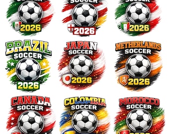 World Cup 2026 Stickers Pack – USA Canada Mexico | Football Vinyl Decals | Cute Soccer Stickers | Laptop, Bottle, Car, Scrapbook