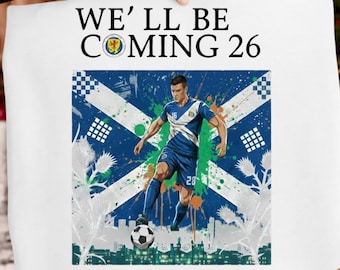 Scotland Football PNG 2026, Scottish Pride Soccer Design, Matchday Fan Clipart, Game Day Digital Download