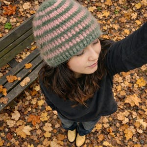 Brushed Beanie Knitting Pattern ( ENG PDF )