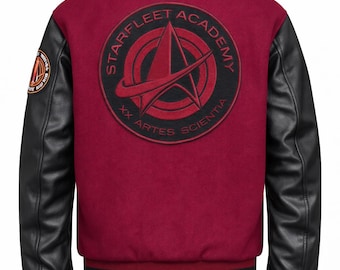 Handmade Starfleet Academy Inspired Bomber Jacket| Bella Shepard Varsity Jacket
