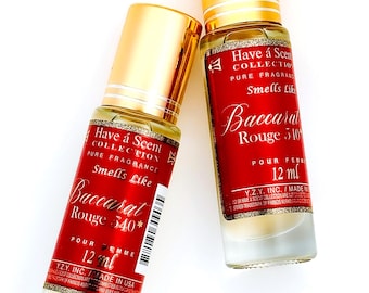 Aceite perfumado roll-on – Fragancia inspirada en Baccarat Rouge 540 (12 ml)