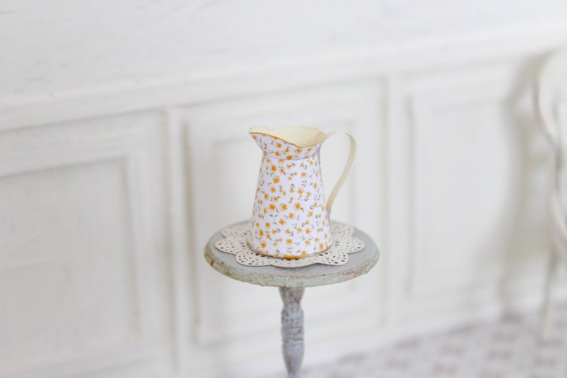 Pattern For Miniature Pitcher Dollhouse Miniature Printable- 12th Scale DIY - Shabby Chic Pitcher in ...