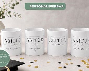 Abitur Tasse 2026 personalisiert – Geschenk zum Abi mit Name, Abitur Geschenk Idee, Abschluss Tasse Schüler, personalisierte Kaffeetasse