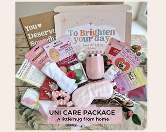 University Care Package | Student Gift Box | Uni Freshers Gift | Exam Stress Pamper Hamper | Letterbox Gift for Her